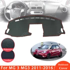 Противоскользящий кожаный коврик для MG 3 MG3 2011  2016, Накладка для приборной панели, Солнцезащитный коврик, ковер, автомобильные аксессуары 2012 2013 2014 2015