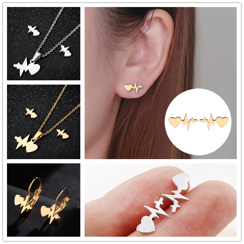 Женские серьги гвоздики из нержавеющей стали|Серьги-гвоздики| |