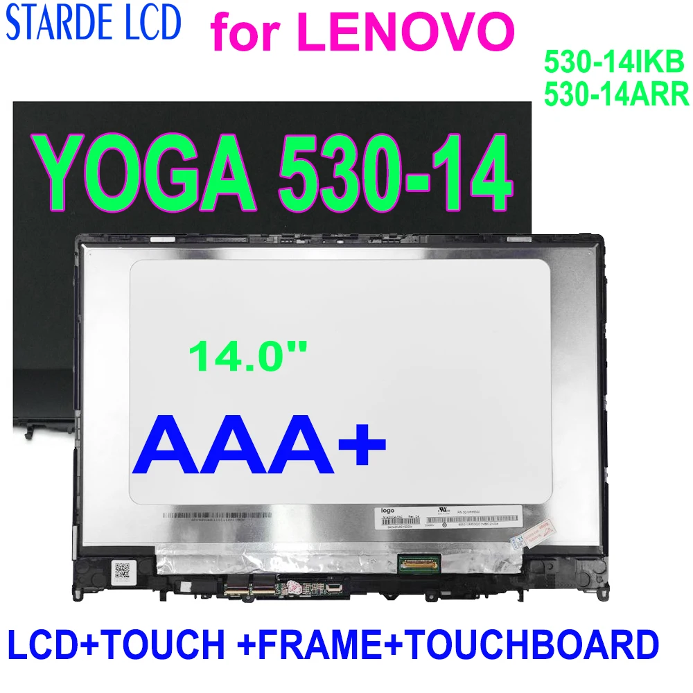 14,0 ''для LENOVO YOGA 530-14 Yoga 530-14IKB ЖК-дисплей для ноутбука ...
