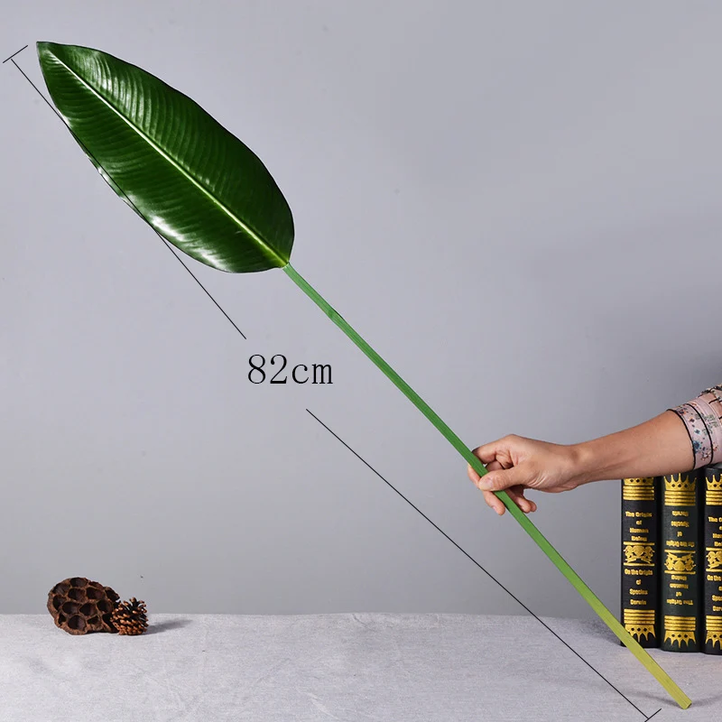 Искусственные зеленые Пальмовые Листья 5 шт. имитация тропических растений