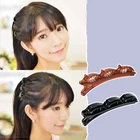 Заколка для волос женская, двойная, плетеная, с зубцами, ободок для косы