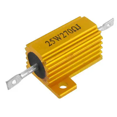 Алюминиевый корпус 25Вт 270ohm 5% для монтажа на шасси проволочный резистор |
