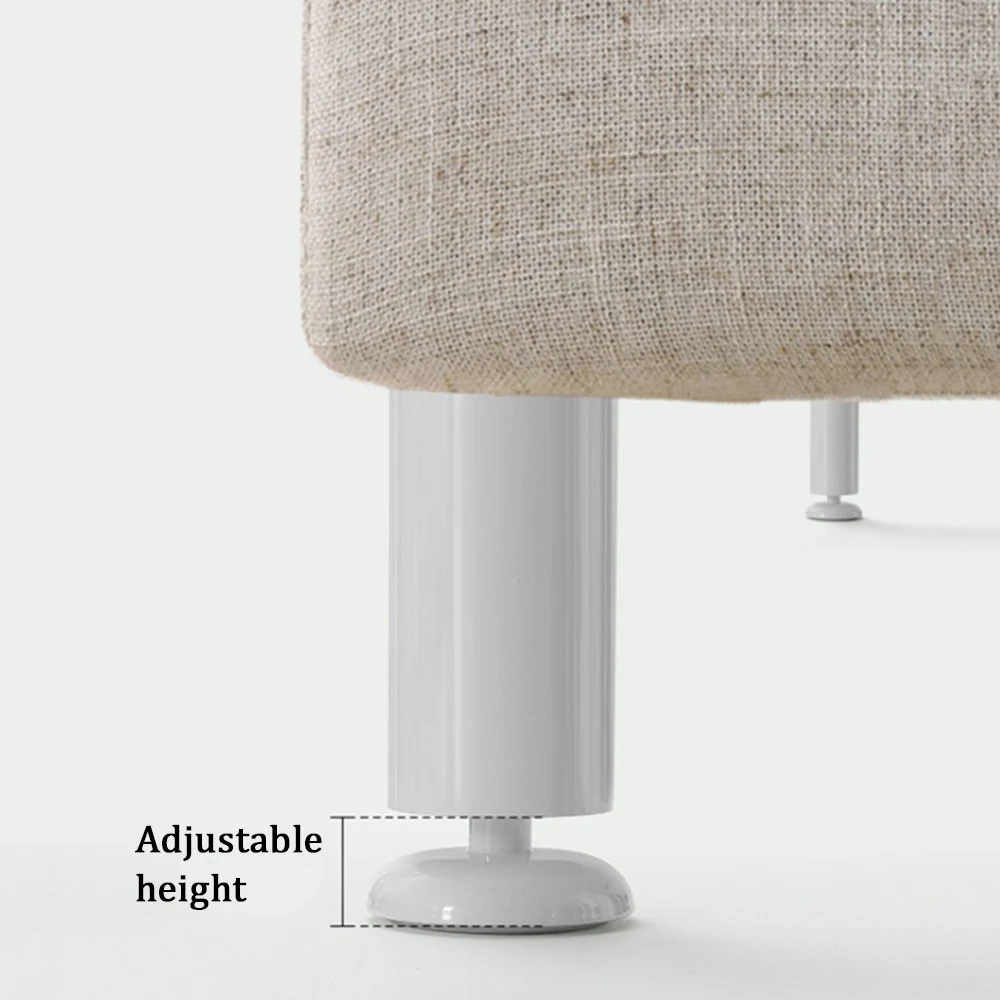 

4PCS 25CM Height Stainless Steel Adjustable Furniture Legs White Cabinet Table Bed Sofa Feet