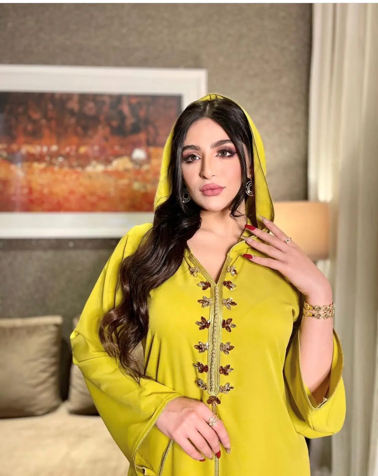 Мусульманский халат Дубая с тесьмой бриллиантами абайя ближневосточные нации