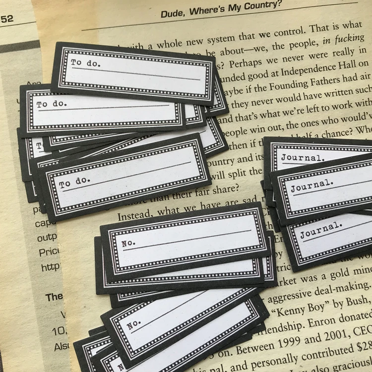 Бумажные наклейки KSCRAFT для самостоятельного изготовления журналов записок