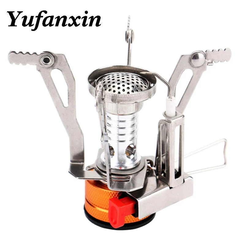 Мини плита для кемпинга складная уличная газовая портативная печь приготовления