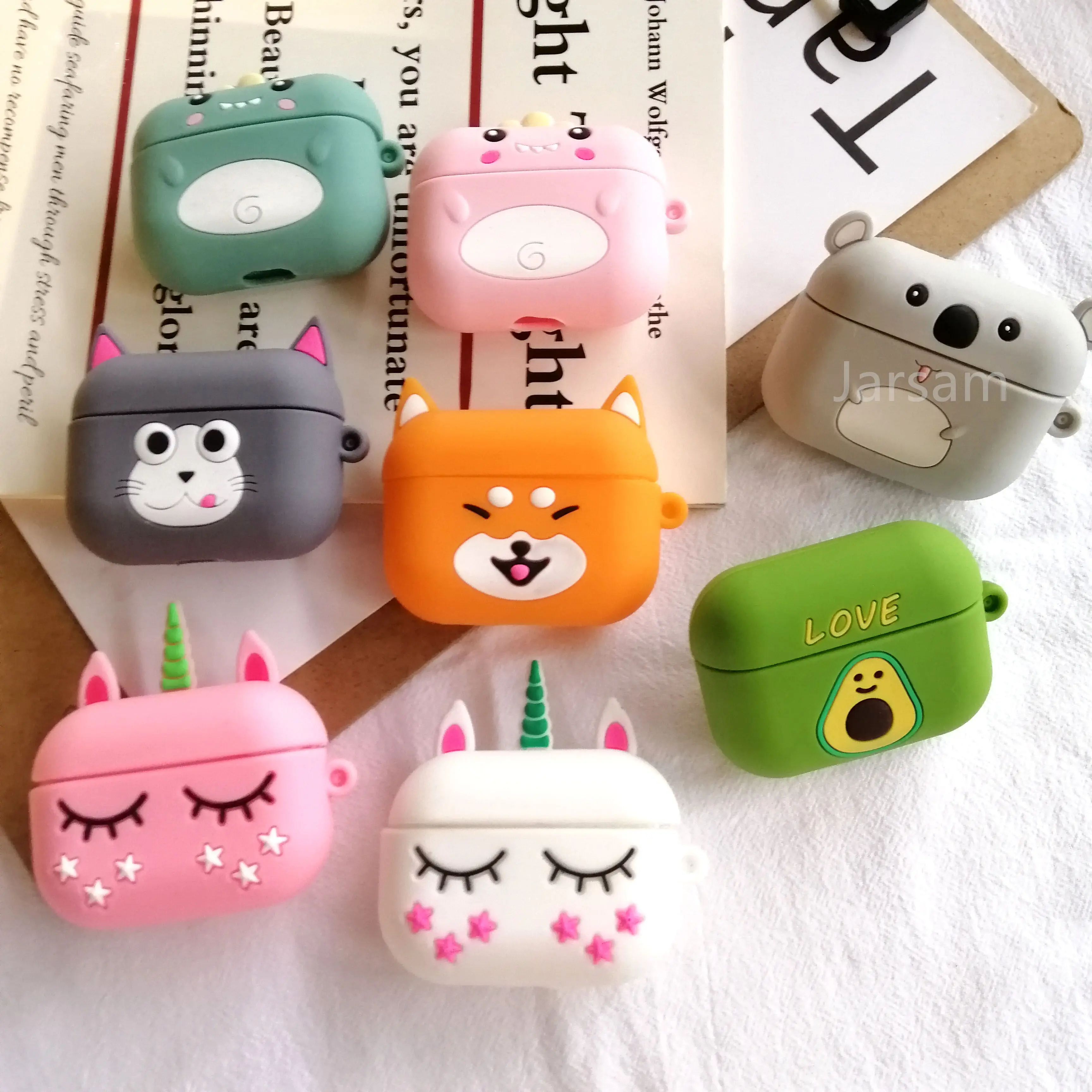 

For AirPods Pro 3 Case 3D Cartoon Silicone Case Cover For AirPods Pro Protective Earphone Charging Box Cove