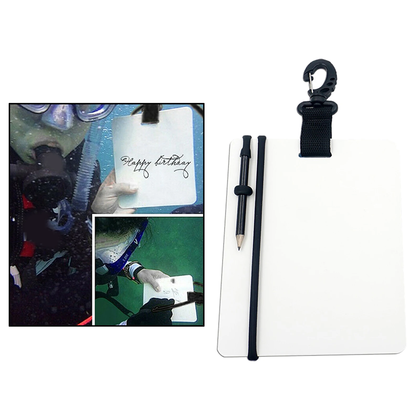 Waterproof Underwater Writing Slates Tablet Notebook for Diving Swimming​ | Спорт и развлечения