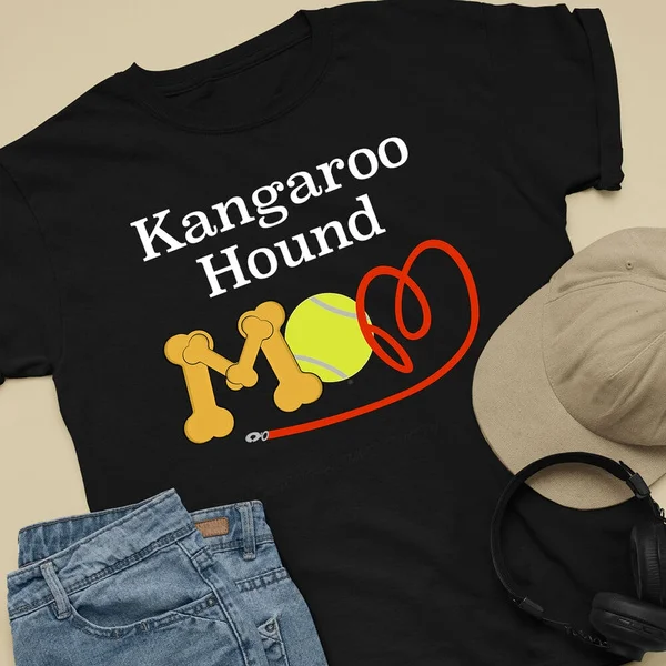 

Kangaroo Hound Dog Mom and Dad Comfy Cute Dog Lover T-Shirt