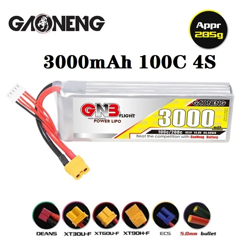 

2/3PCS GNB HV 4S 14.8V 3000mAh Lipo Battery MAX 100C With XT60/XT90/T Plug For FPV Drone RC Helicopter Car Boat UAV RC Parts