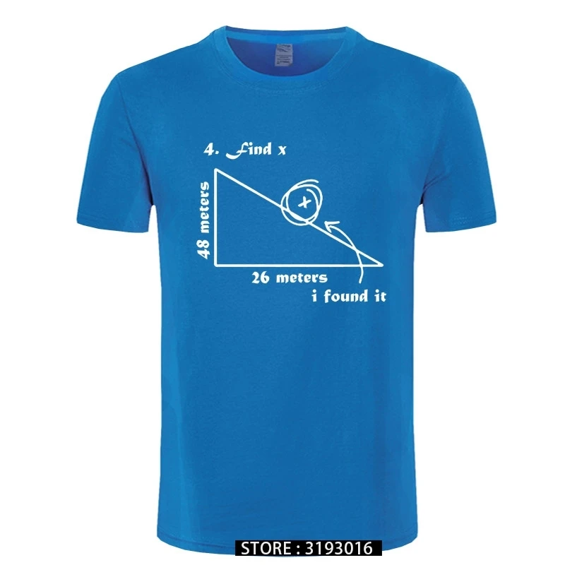Математические треугольник математика наука Забавный принт Мужская футболка