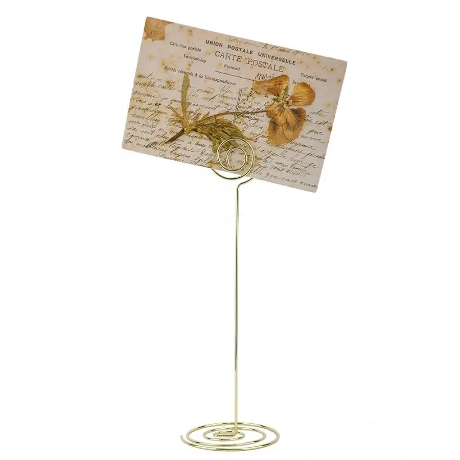 Штампы и штампы 10 шт. держатель номера Стола Имя карты для заметок бумага зажим