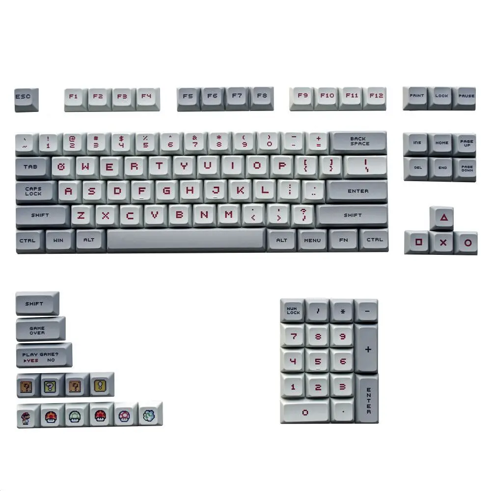 

Mechanical Keyboard Keycap XDA Profile Keycaps DYE-Sub PBT 2.25U 2U 1.75U Key cap Compatible GH60 GK61 GK64 87 96 104 108