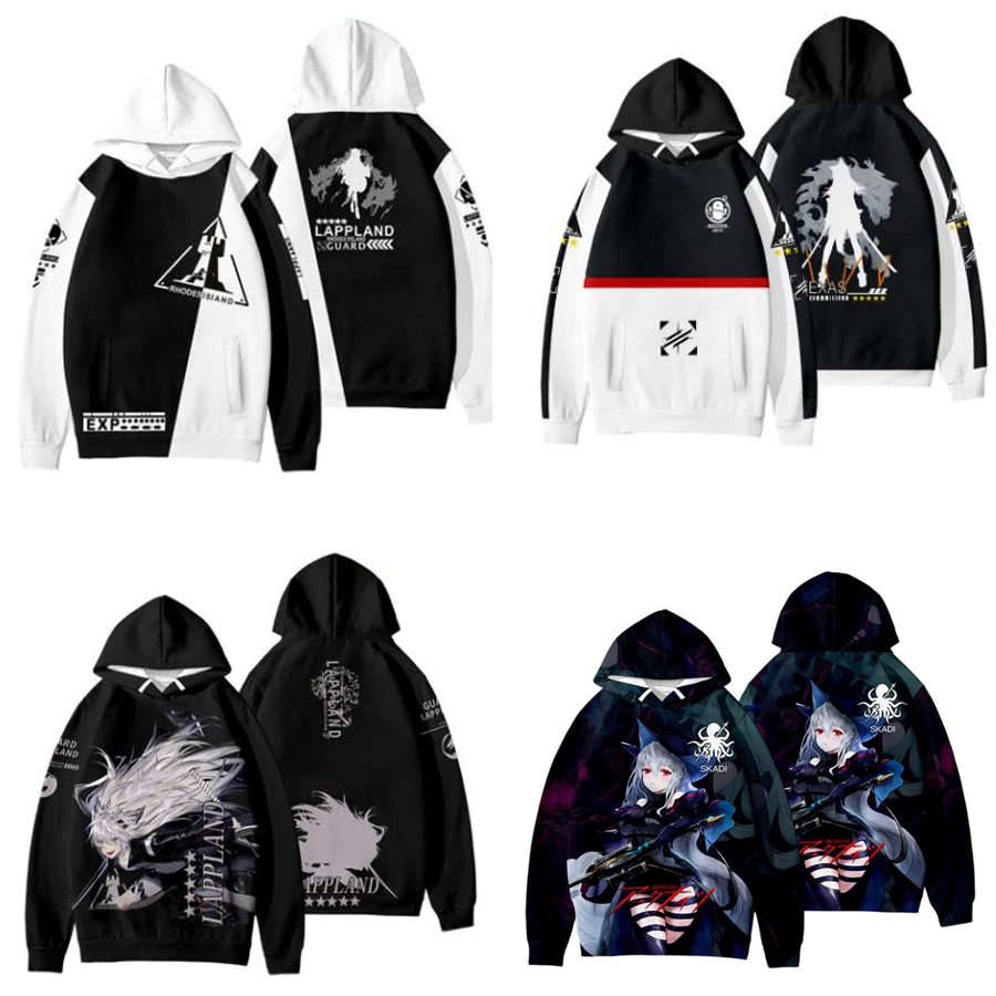 

Anime Arknights 3D Print Oversized Women/Men Hoodies Sweatshirts Rhodes Island Texas Amiya Nian Chen Lappland Cosplay Costume