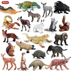 Экшн-фигурка Oenux из ПВХ, классические дикие животные, имитация лисы, обезьяны, оленя, лошади, тигра, миниатюрная коллекционная игрушка