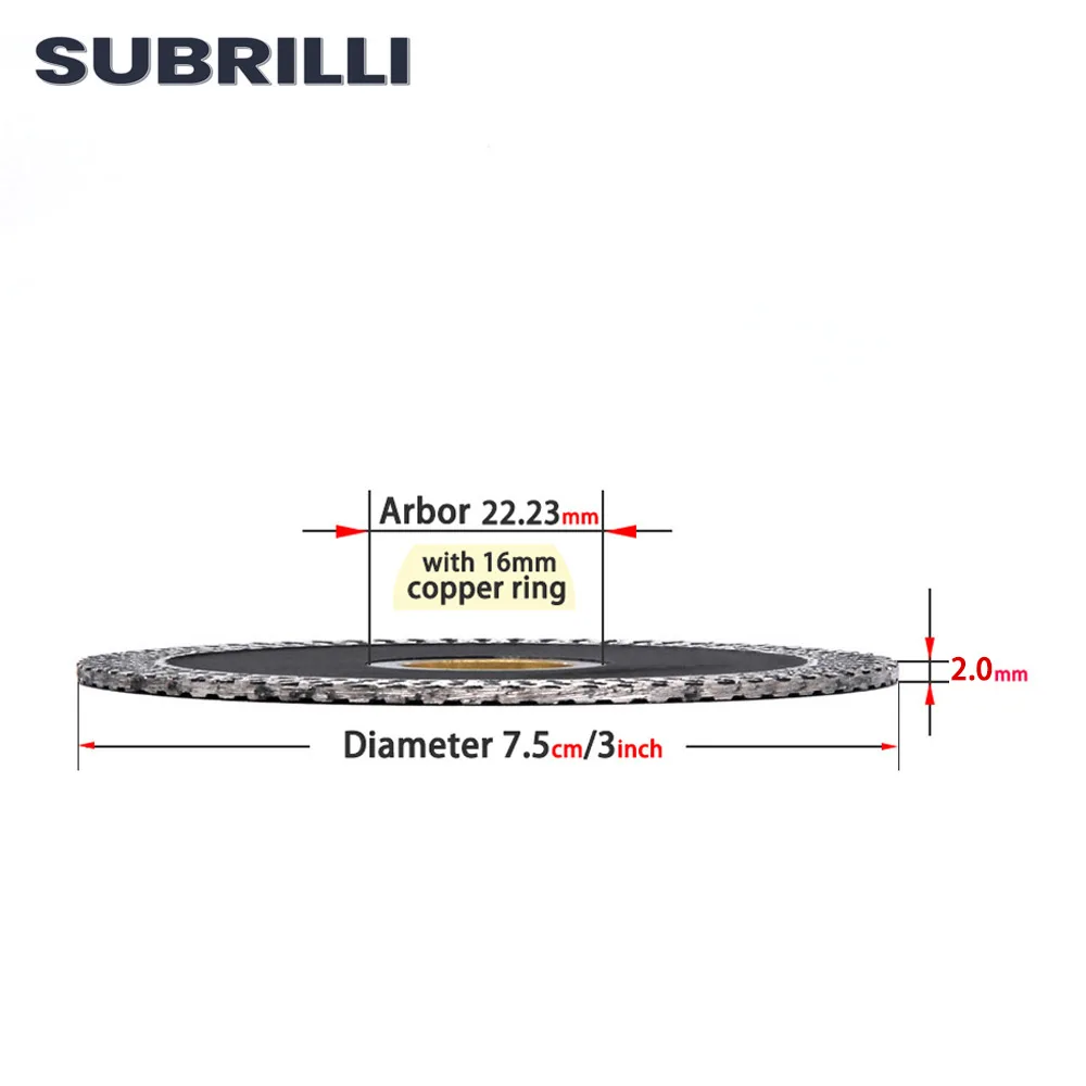 

3 Inch 75mm Diamond Saw Blade For Tile Ceramic Granite Marble Wave Style Diamond Cutting Disc Aggressive Circular Saw
