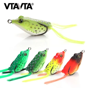 VTAVTA рыболовные приманки мягкая Лягушка Topwater воблер 5,5 см 12,3 г искусственные приманки рыболовные снасти приманка для рыбы в виде мягкой лягушки pesca Щука рыбы