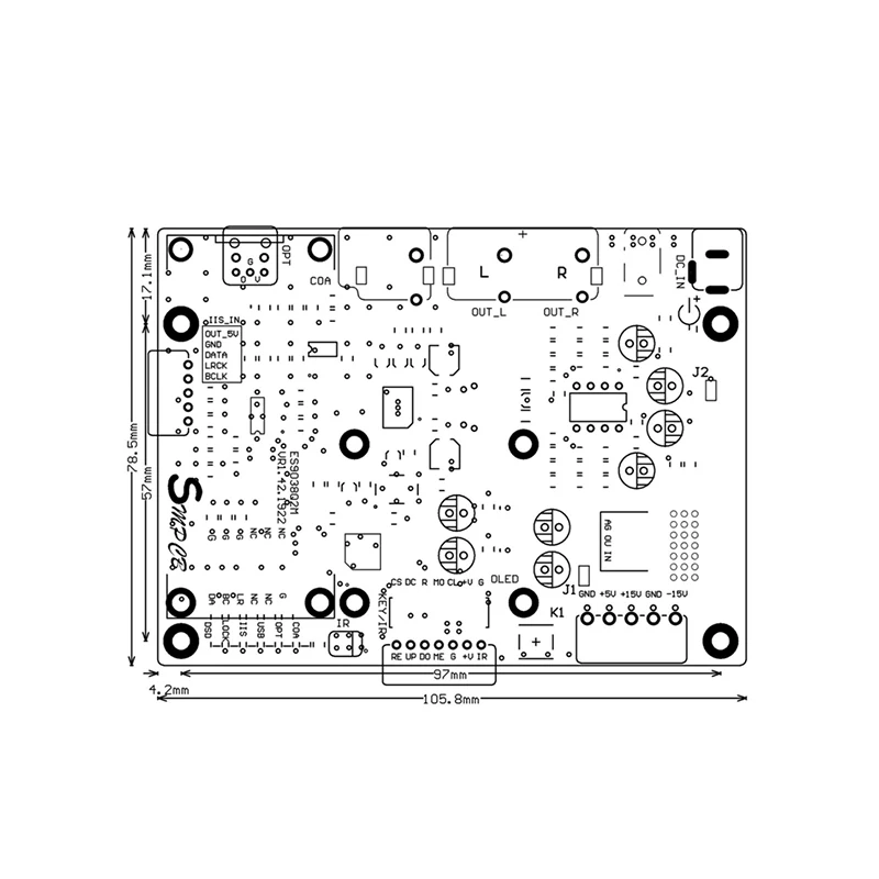 ЦАП DSD декодер Lusya ES9038 Q2M поддерживает IIS DOP 32 бит 384 кГц DSD512 T0157|Цифро-аналоговые