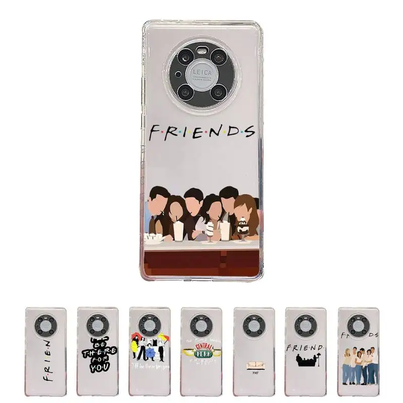 

Friends TV Show Door Phone Case Transparent For Huawei enjoy 20 10 9 8 7 S SE E C Z pro plus lite Soft TPU Clear Mobile bags