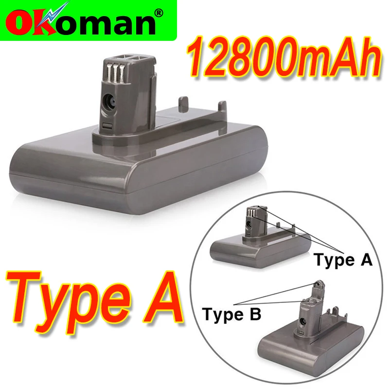 (Тип A) 22 2 V 12800mAh литий-ионный Вакуумный Аккумулятор для Dyson DC35 DC45 DC31 DC34 DC44 Animal 917083-01 |
