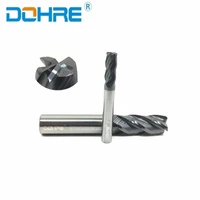 dohre carbide corner radius end mill 4 flutes hrc45 milling cutter end mill tungsten endmill cnc router bit turning cutting tool