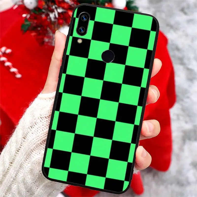 

Checkerboard Plaid Checked Phone Case For Xiaomi Redmi note 7 8 9 t k30 max3 9 s 10 pro lite