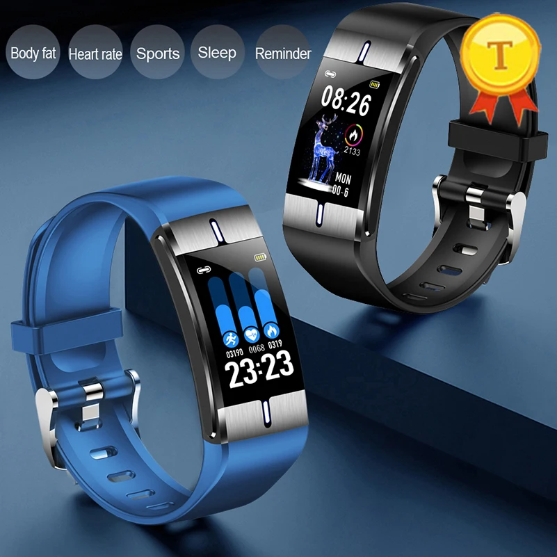 SmartWatch Body Fat Monitor Smart WristBand PPG 1.08 inch Men Women Heart Rate tracker Bracelet Calories Gym Fitness Tracker waterproof ip68 sport