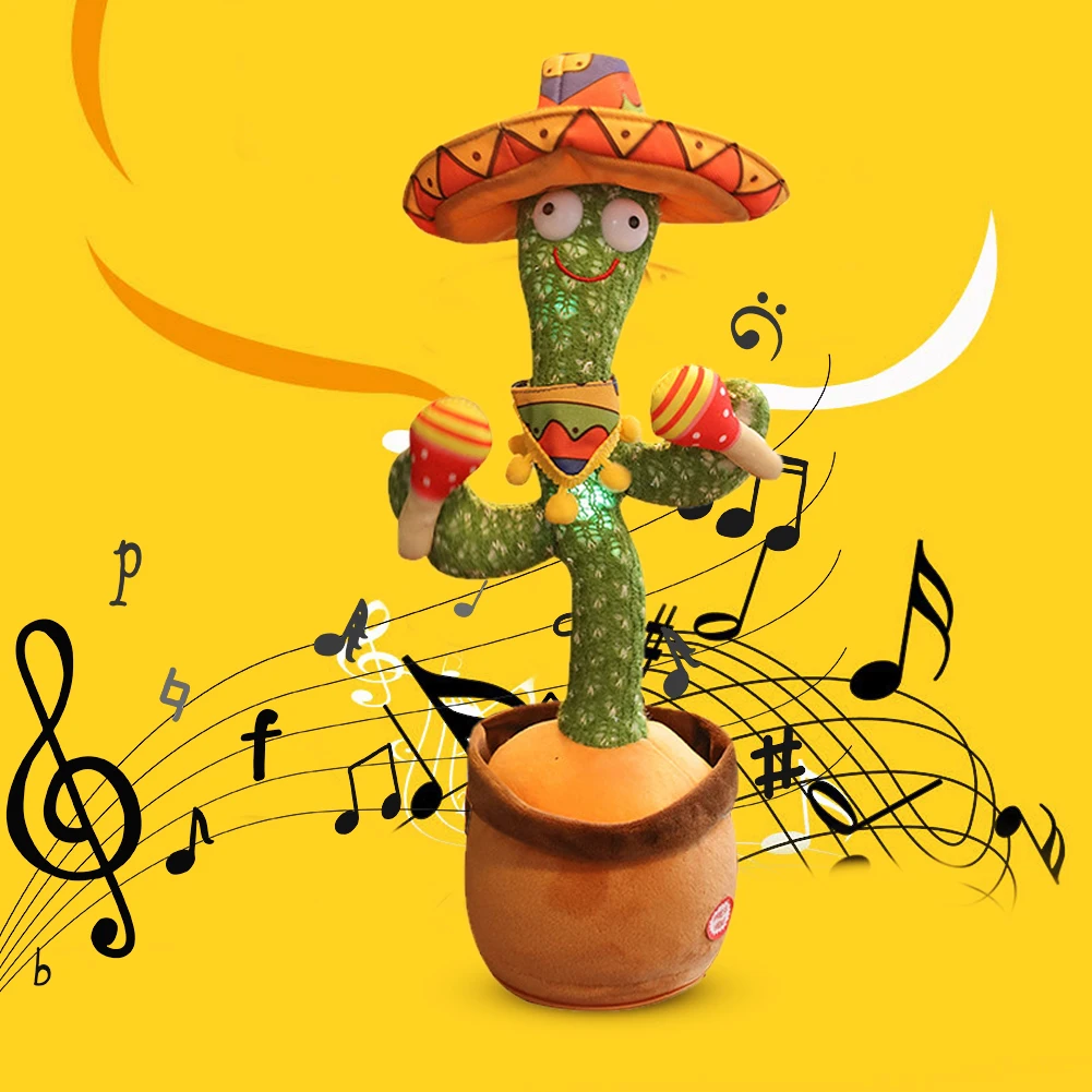 

Танцующий кактус игрушки говорят электронные плюшевые игрушки крутящийся Поющий танцор говорящая Новинка забавная музыка люминесцентные ...