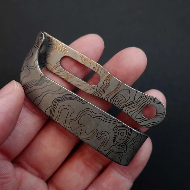 Футляр из титанового сплава K зажим для задней крышки кожаные товары легкий