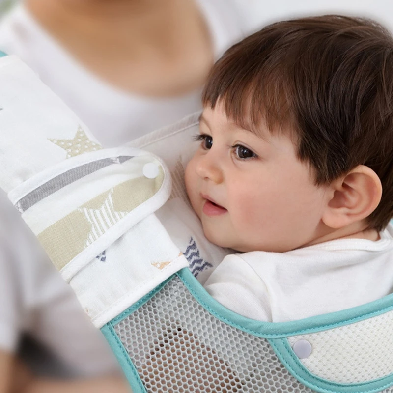 

Universal Infant Toddler Saliva Towel Feeding Burp Cloths Baby Bib Waist Stool Carrier Protective Cover Pad