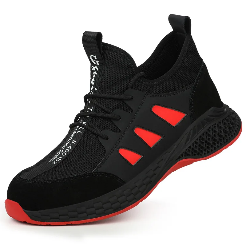 

Work Safety Boots Men Shoes Sneakers Breathable Anti-Smashing Lightweight Work Boots Indestructible Sneakers With Steel Toe Cap