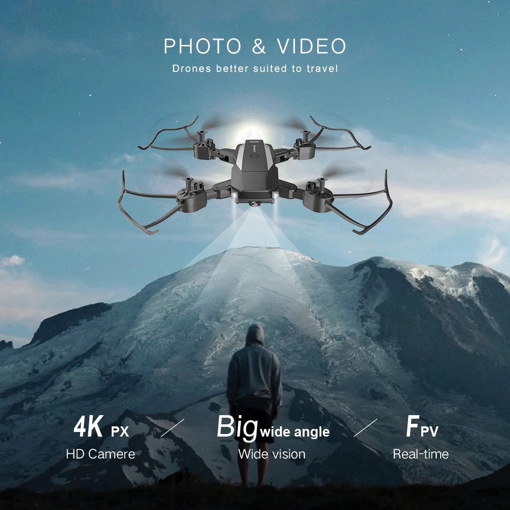 F84 Квадрокоптер беспроводной Радиоуправляемый Дрон с 4k 2MP HD камерой Wifi Fpv Вертолет складной Квадрокоптер для детей подарочная игрушка