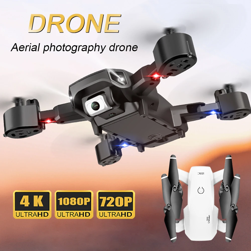 

2020 New Mini Drone 4K 1080P 720P HD Camera WiFi Fpv Altitude Hold Black And Gray Foldable Quadcopter RC Quadcopter Toy