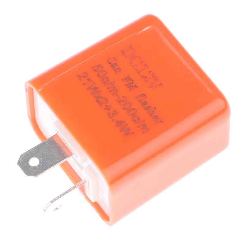 

12V 2 Pin LED Flasher Frequency Relay Turn Signal Indicator Motorcycle Motorbike Motorcycle Flasher Multiple Protection Safe