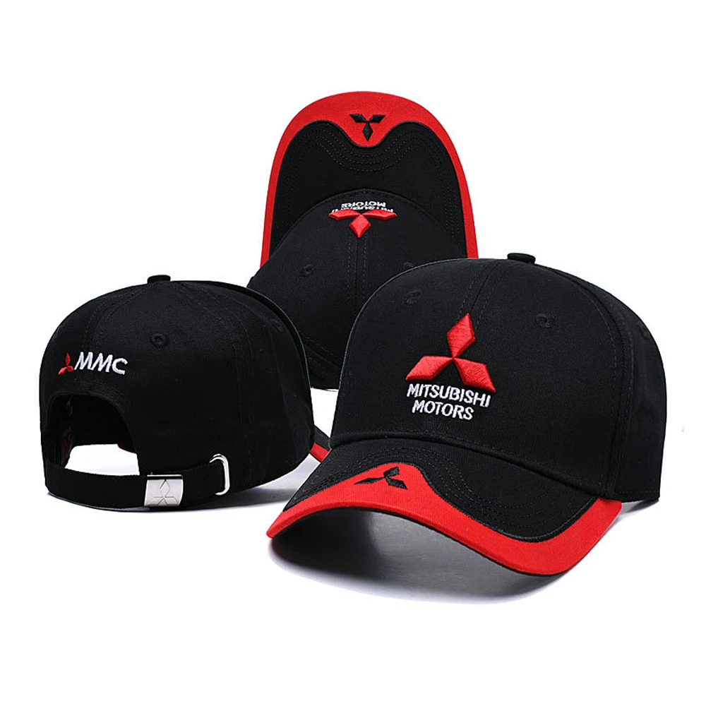 

Новинка 2021, 3D головной убор Mitsubishi, головной убор с логотипом автомобиля MOTO GP Racing F1, бейсболка, Повседневная головная уборка, головной убор в с...