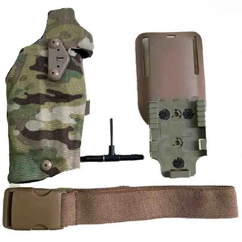

63DO Holsters Glock17 X300 Holster Drop Adapter Quick Release Holster Gaiter Belt Set Military Tactical Holster