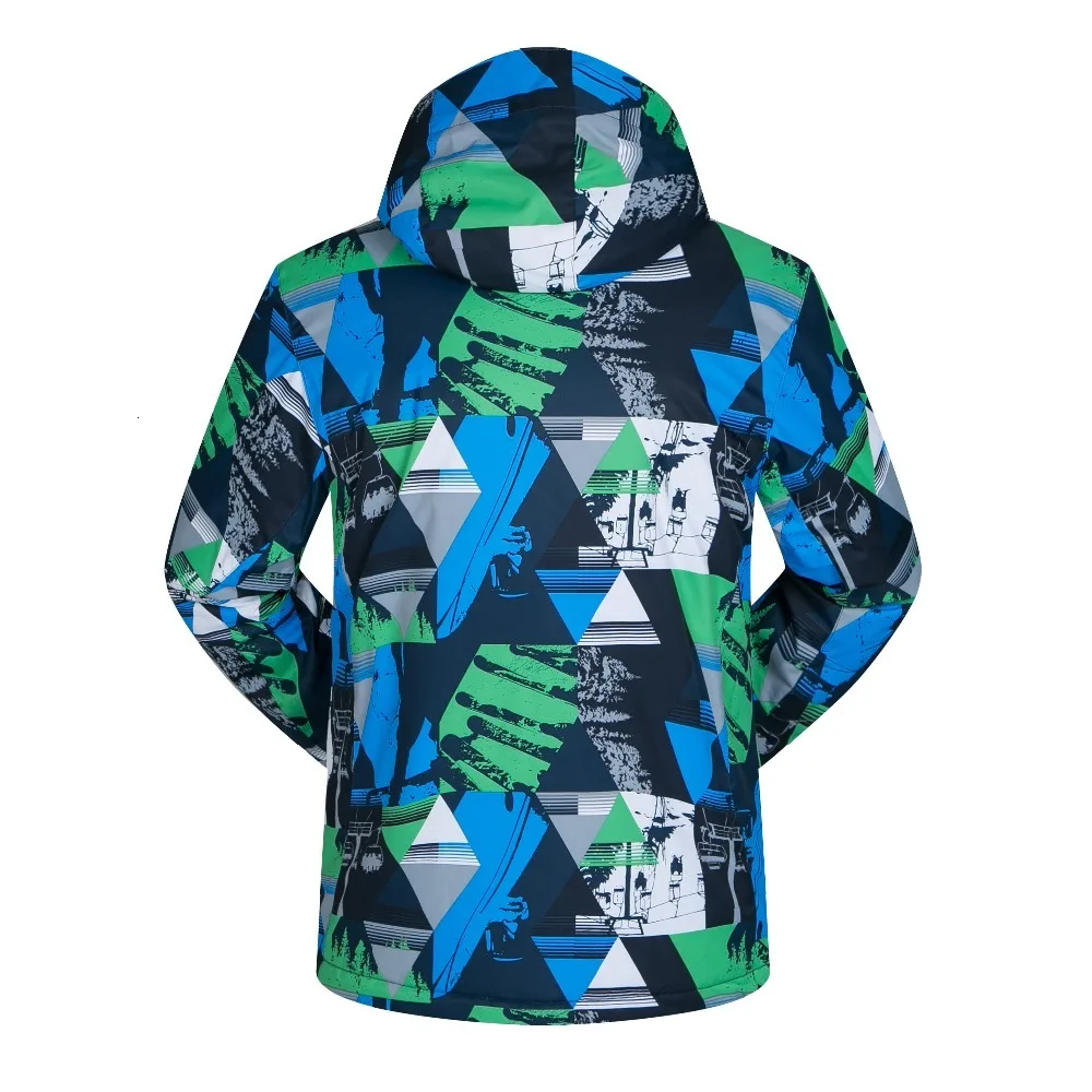 Мужские лыжные куртки ветрозащитная Водонепроницаемая термокуртка с капюшоном