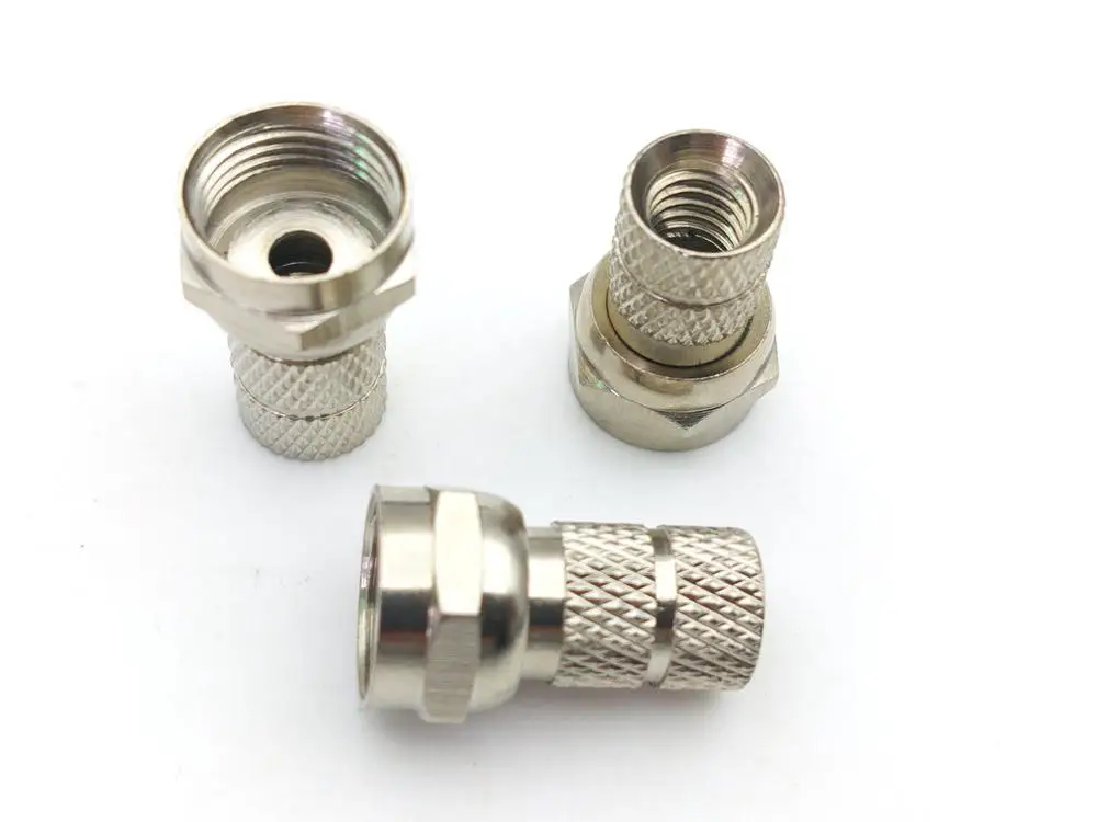 

100 шт латунный F MALE TWIST на RG58 разъемы RF/коаксиальный