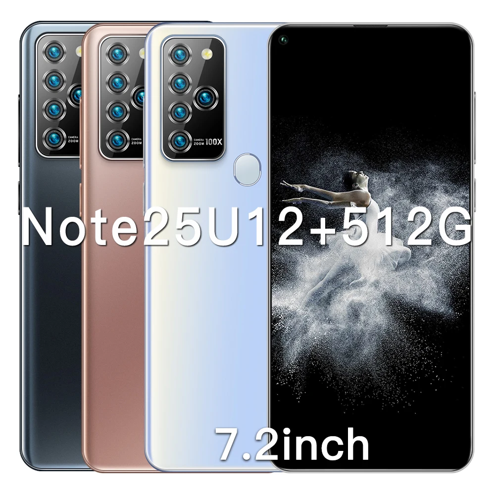 

Note 25U 7.2 Inch Smartphone HD 64GB 128GB 24+48MP Dual SIM Card Face ID Mobile Phone 2021 New Global Version 10 Core Andriod10