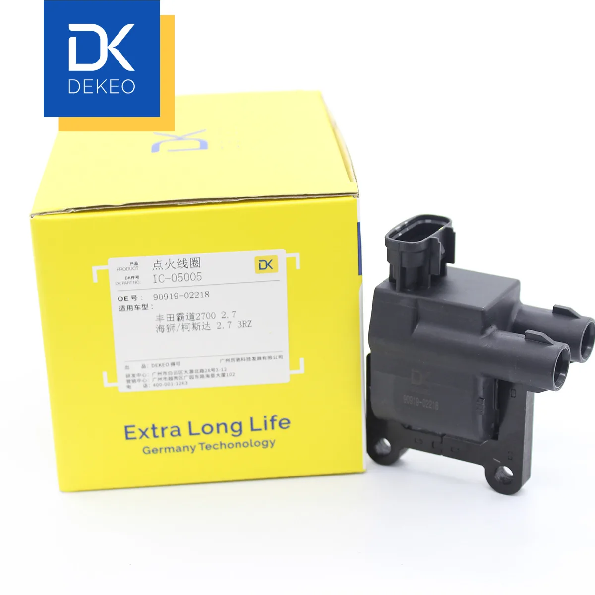 Катушки зажигания DEKEO для Toyota RAV4(XA10 1994 2000)2.0L JIAOYOU(XM1 1995 2001)2.0L COASTER 2.7L 90919 02218|Катушка