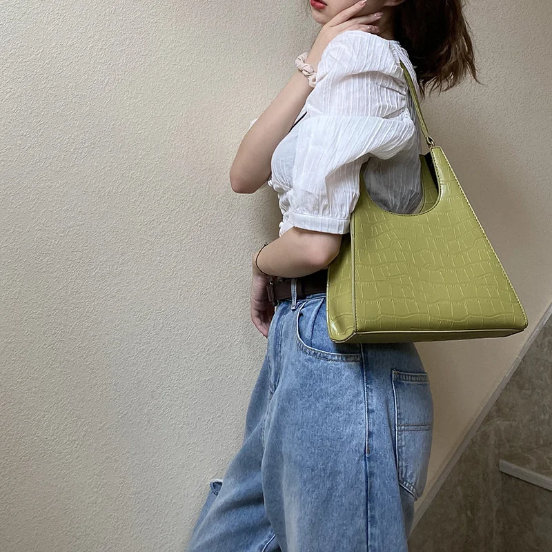 

Сумка для девочек, женская летняя новая модная сумка с каменным узором, сумка на одно плечо для подмышек