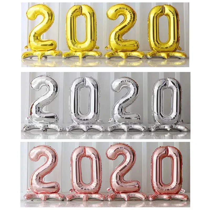 Номер воздушный шар стенд 2020 с новым годом День Рождения украшения для взрослых