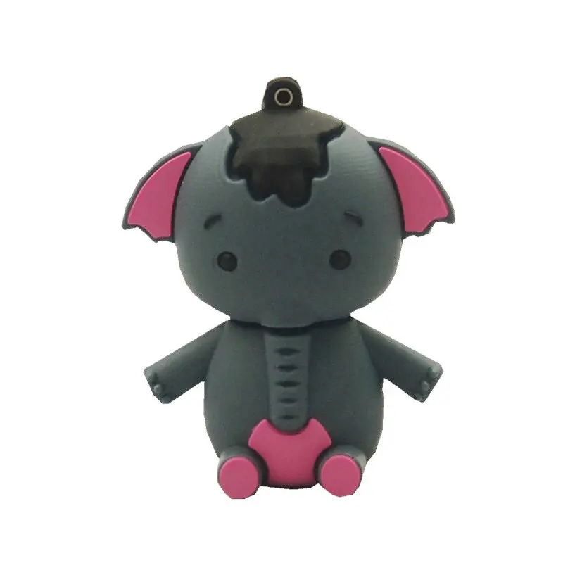 Usb флешка С Рисунком Слона милый флеш накопитель с животными USB 2 0 64 ГБ 128 Мб 32