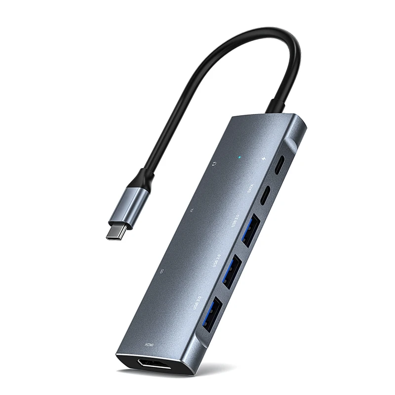 

9 in 1 USB 3.0 Type C USB C HUB for PC Laptop Mac Pro Pro with HDMI-Compatible PD SD/TF Audio 3.5Mm Adapter