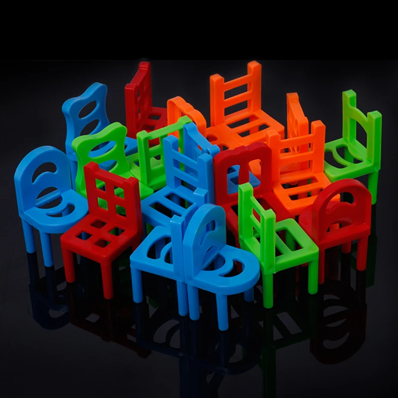 

Mini Balance Chairs Toys Assembly Blocks Stacking Chairs Kids Educational Family Game Balancing Training Toys Birthday Gift