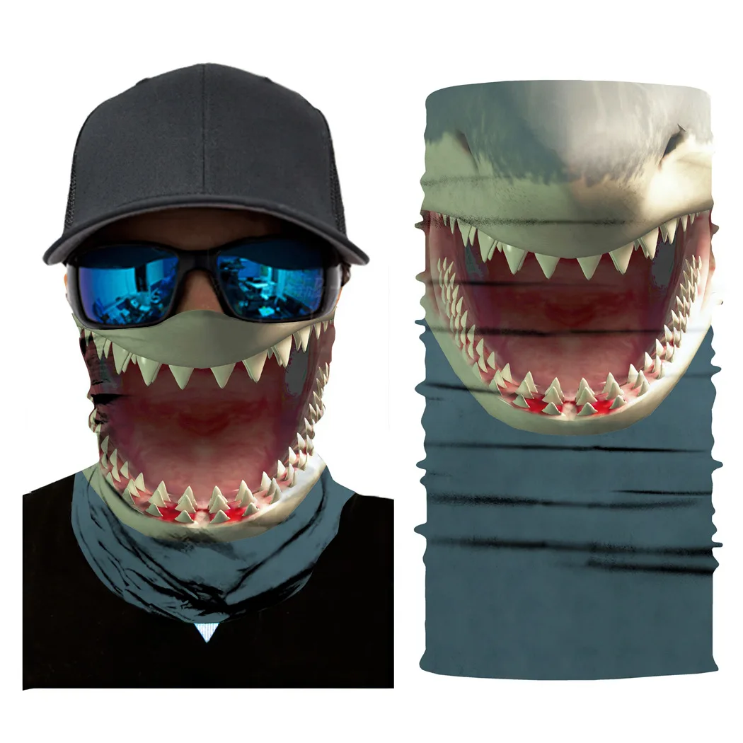 Wholesale 3D Vision Animal Style Sunscreen Mask Scarf Cover Unisex Riding Outdoor Dust-proof Face Scarfs 10pcs/pack |