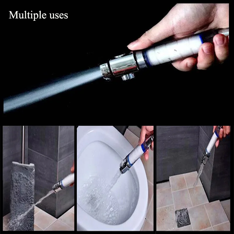 Zloog Ванна PP Хлопок фильтр душевая головка кнопка остановки Биде опрыскиватель с