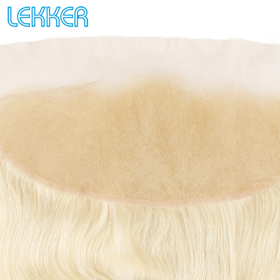 Lekker волнистые волосы для тела человеческие фронтальные 130% плотность натуральный