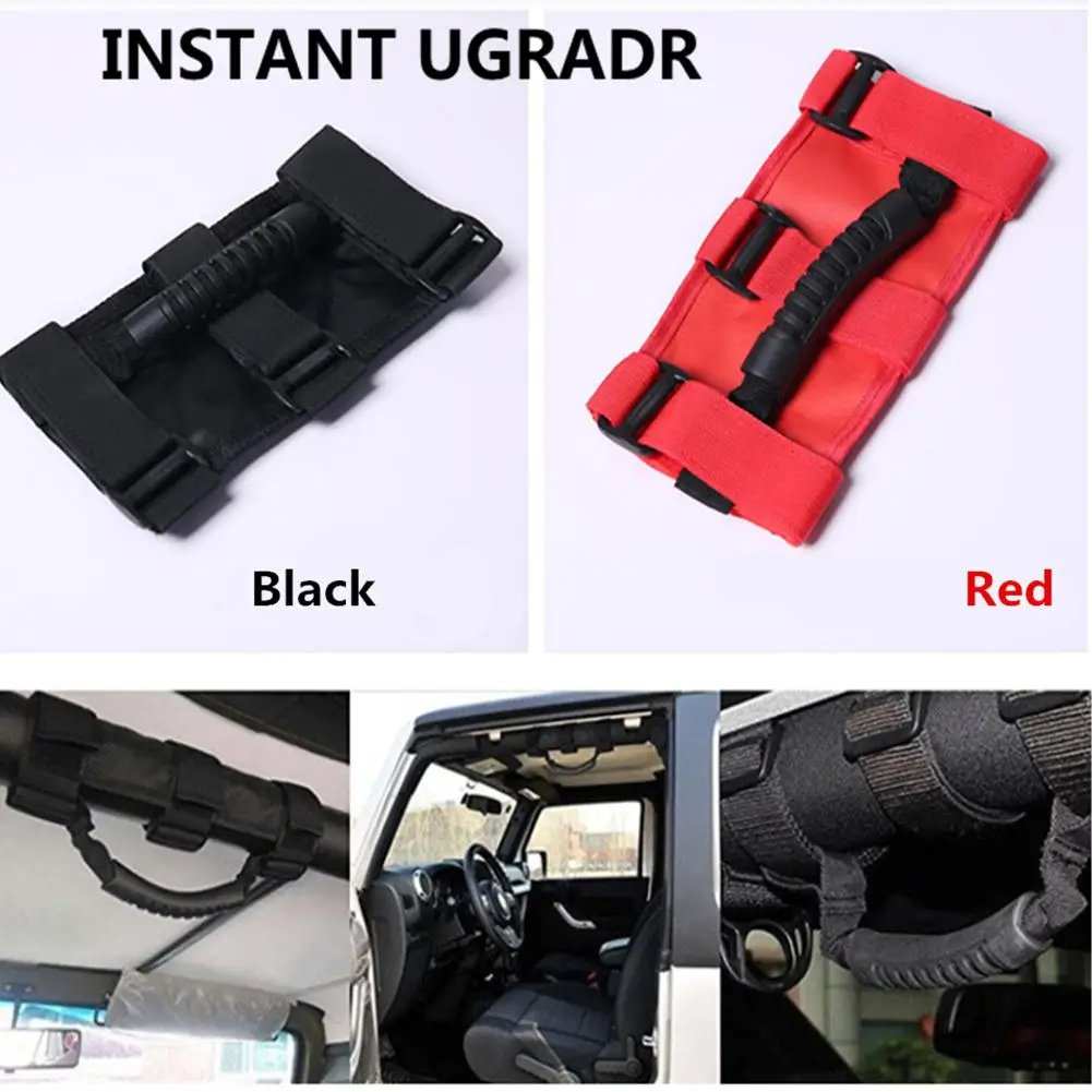 Автомобильный рулонный поручень для Jeep Wrangler 2007- водонепроницаемый холщовый поручень на крышу с 3 ремешками авто аксессуары для интерьера