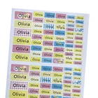 Яркие наклейки с именами для девочек, водонепроницаемые, 114 шт., для скрапбукинга